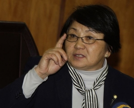 Vůdkyně opozice Roza Otunbajevová.